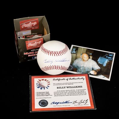 Billy Williams Autographed MLB Baseball w COA