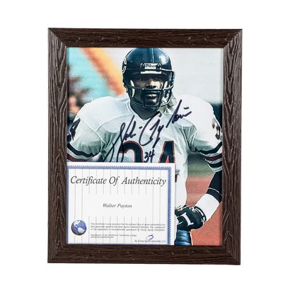 Walter Payton Signed Framed Photo w COA