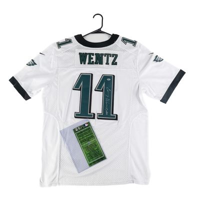 Carson Wentz Autographed Eagles SB 52 Jersey w COA