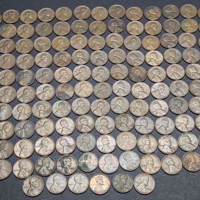 (155) 1960s Lincoln Memorial Cents