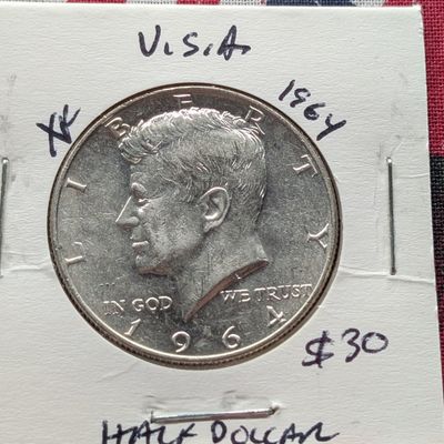 1964-D Kennedy 90% Silver Half Dollar