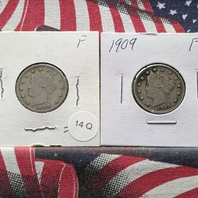 1906 & 1909 Liberty Head V Nickels