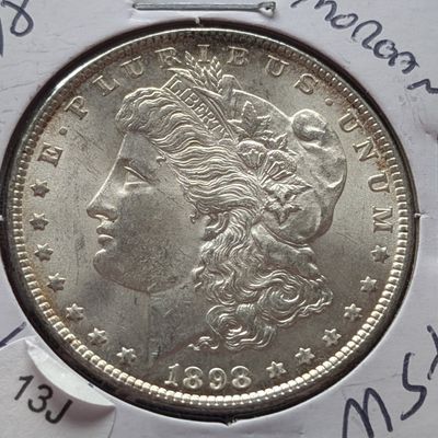 1898 Morgan Dollar - High Grade UNC - 90% Silver
