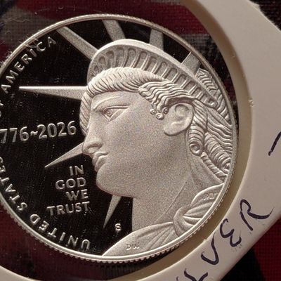 2026-S United States Semiquincentennial Proof .999 Silver Half Dollar From Silver Proof Set