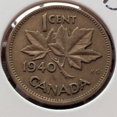 1940 Canadian Cent