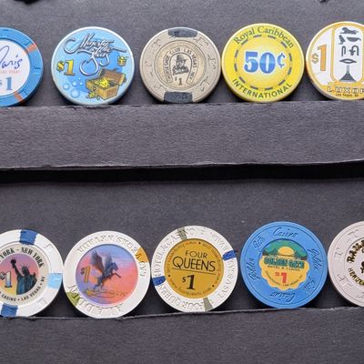 (10) Assorted Las Vegas Casino Chips
