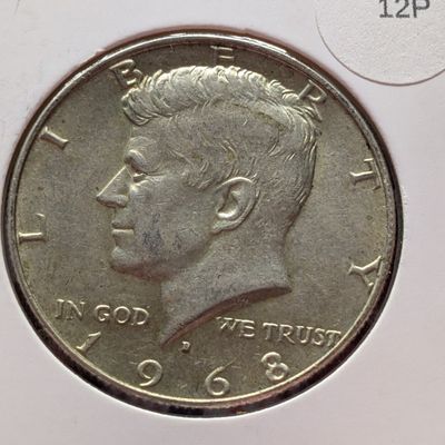 1968-D 40% Silver Kennedy Half Dollar