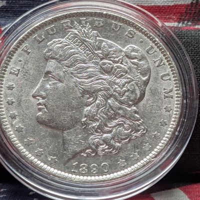 1890 Morgan 90% Silver Dollar, CH BU