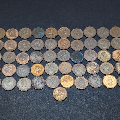 Full Roll of Assorted Canadian Cents, Variety Dates