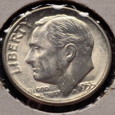 1955-S Roosevelt Dime, 90% Silver