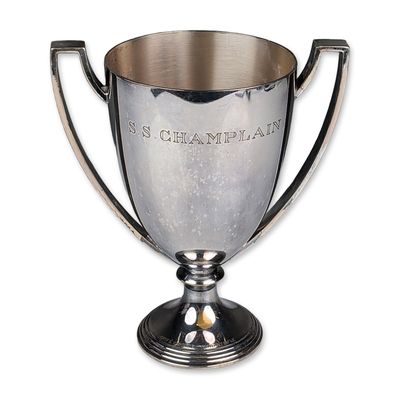 Christofle Silver-plated Art Deco Silver-plated SS Champlain Souvenir Loving Cup