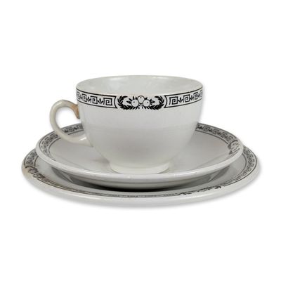 3pc Ridgway Potteries for Cunard Steamship Company Tea Set