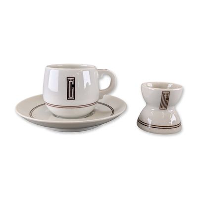 3pc Limoges Porcelain French Line Tableware