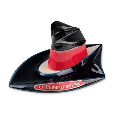 French Ceramic SS France Funnel Ashtray