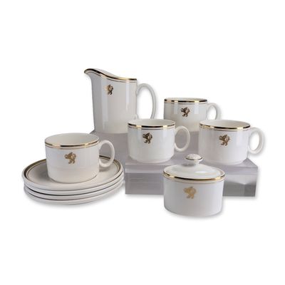 10pc Royal Doulton Cunard Queen Elizabeth 2 Bone China Tea Service