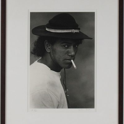 Valdir Cruz, Brazilian 1954-, Jorge Luis Dos Santos, Tropeiro, 1990, Gelatin Silver Print, Selenium