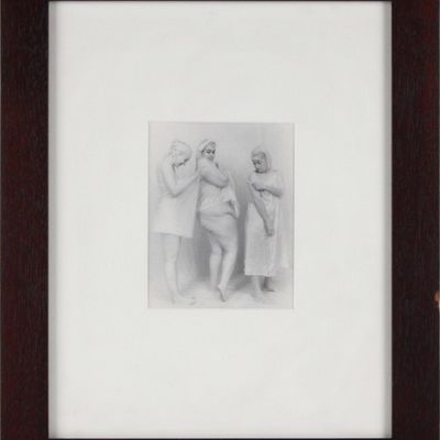 Lynn Bianchi, American 1944-, Flash IV, Silver Gelatin Fiber Print Bathed in Gold