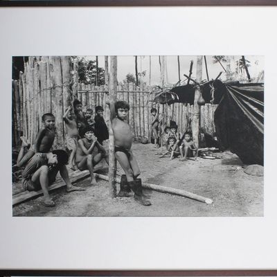 Sale Photo Thumbnail #143: Valdir Cruz, Brazilian 1954-, Shabono's Interior After the Devastation Caused by the 1980's Gold