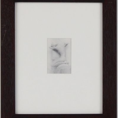 Sale Photo Thumbnail #107: Lynn Bianchi, American 1944-, Seated Woman, Silver Gelatin Print Bathed in Gold