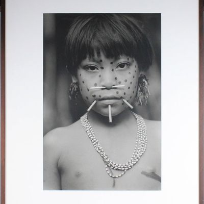 Valdir Cruz, Brazilian 1954-, Girl from Mokarita-Teri, Gelatin Silver Print, Selenium Toned