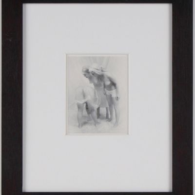 Lynn Bianchi, American 1944-, OK, Silver Gelatin Fiber Print Bathed in Gold