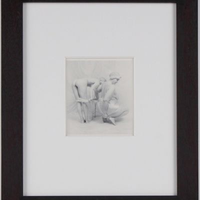Lynn Bianchi, American 1944-, Pull, Silver Gelatin Fiber Print Bathed in Gold