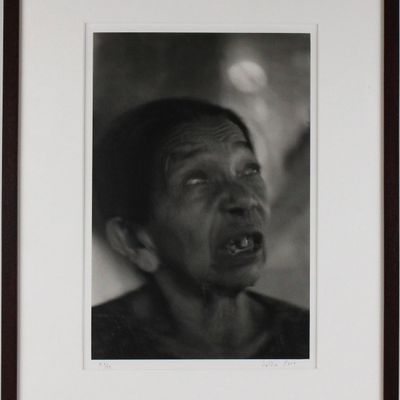Valdir Cruz, Brazilian 1954-, Helena Valero, Venezuela, 1996, Gelatin Silver Print, Selenium Toned