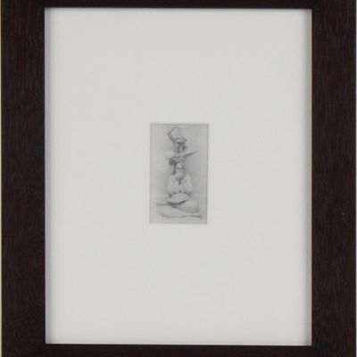Lynn Bianchi, American 1944-, Mangia, Silver Gelatin Print Bathed in Gold