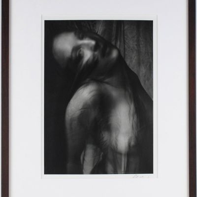 Robert Bianchi, American 1944-, Nude and Cloth, Gelatin Silver Print