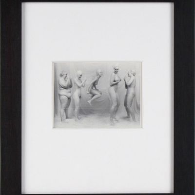Lynn Bianchi, American 1944-, Jump I, Silver Gelatin Fiber Print Bathed in Gold