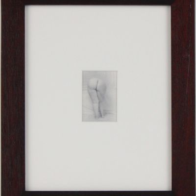 Lynn Bianchi, American 1944-, Behind, Silver Gelatin Print Bathed in Gold