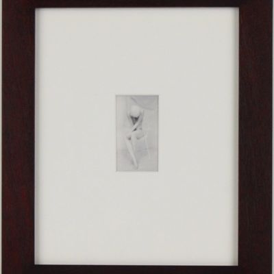 Lynn Bianchi, American 1944-, Seated Woman, Silver Gelatin Print Bathed in Gold