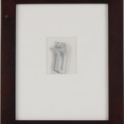 Sale Photo Thumbnail #116: Lynn Bianchi, American 1944-, Woman with Half Eaten Pear, Silver Gelatin Print Bathed in Gold