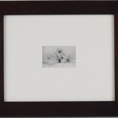 Lynn Bianchi, American 1944-, One Head, Silver Gelatin Print Bathed in Gold