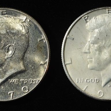 Sale Photo Thumbnail #170: (4) 1970-D KENNEDY HALF DOLLARS BU