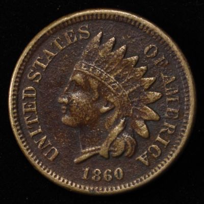 Sale Photo Thumbnail #137: 1860 INDIAN HEAD CENT XF/AU