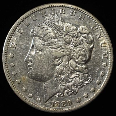 Sale Photo Thumbnail #186: 1889-S MORGAN DOLLAR NICE AU