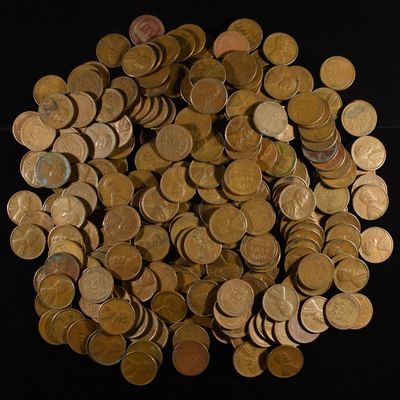 Sale Photo Thumbnail #111: (249) 50'S 'S' WHEAT CENTS