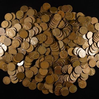 Sale Photo Thumbnail #332: (500) WHEAT CENTS: MIXED DATES