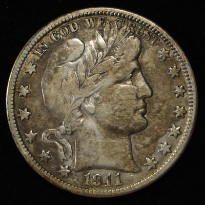 1911-D BARBER HALF DOLLAR VF/XF