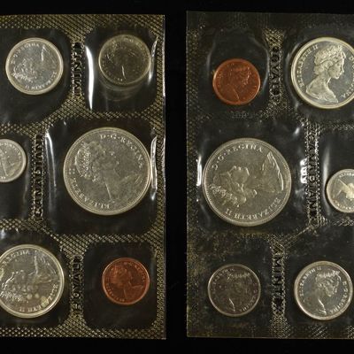 Sale Photo Thumbnail #230: (2) 1965 CANADA PL SET