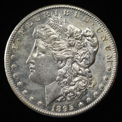 Sale Photo Thumbnail #360: 1895-S MORGAN DOLLAR SHARP BU SOME OLD CLEANING