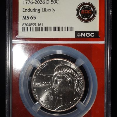 1776-2026-D HALF DOLLAR ENDURING LIBERTY NGC MS65