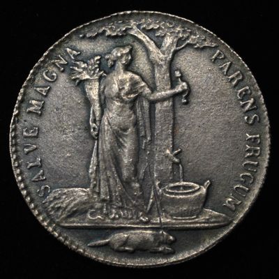 Sale Photo Thumbnail #395: 1796 CASTORLAND RESTRIKE MEDAL SILVER