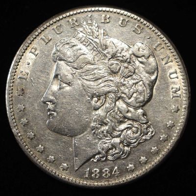 Sale Photo Thumbnail #182: 1884-S MORGAN DOLLAR CH AU