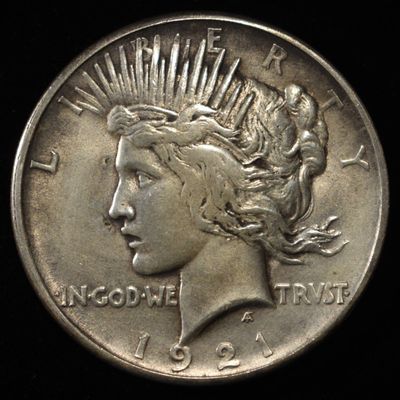 Sale Photo Thumbnail #206: 1921 PEACE DOLLAR SHARP BU LIGHT OLD CLEANING