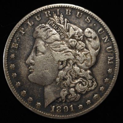 1891-S MORGAN DOLLAR .