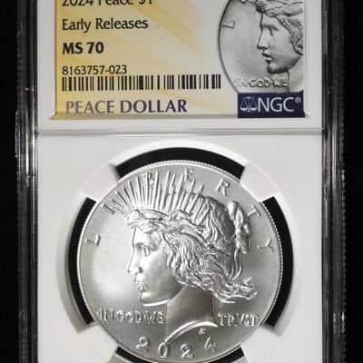 2024 PEACE DOLLAR NGC MS70 EARLY RELEASES