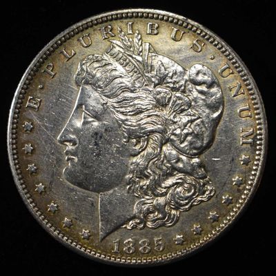 Sale Photo Thumbnail #183: 1885-S MORGAN DOLLAR SHARP UNC OLD CLEANING
