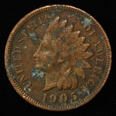 Sale Photo Thumbnail #144: 1905 INDIAN HEAD CENT BU BN